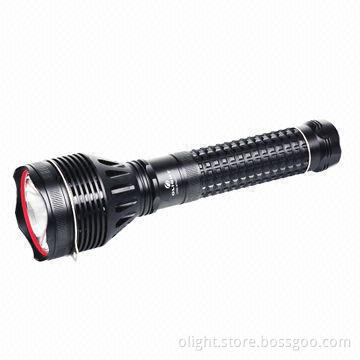 LED Flashlight with 2000lm Maximum Output, Aluminum Body and 1.5m Impact Resistance